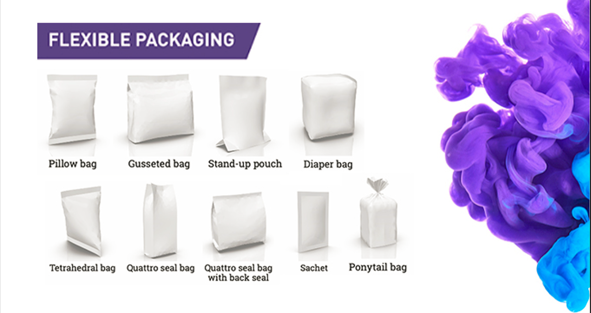 What are the primary applications of flexible packaging made from paper?  
