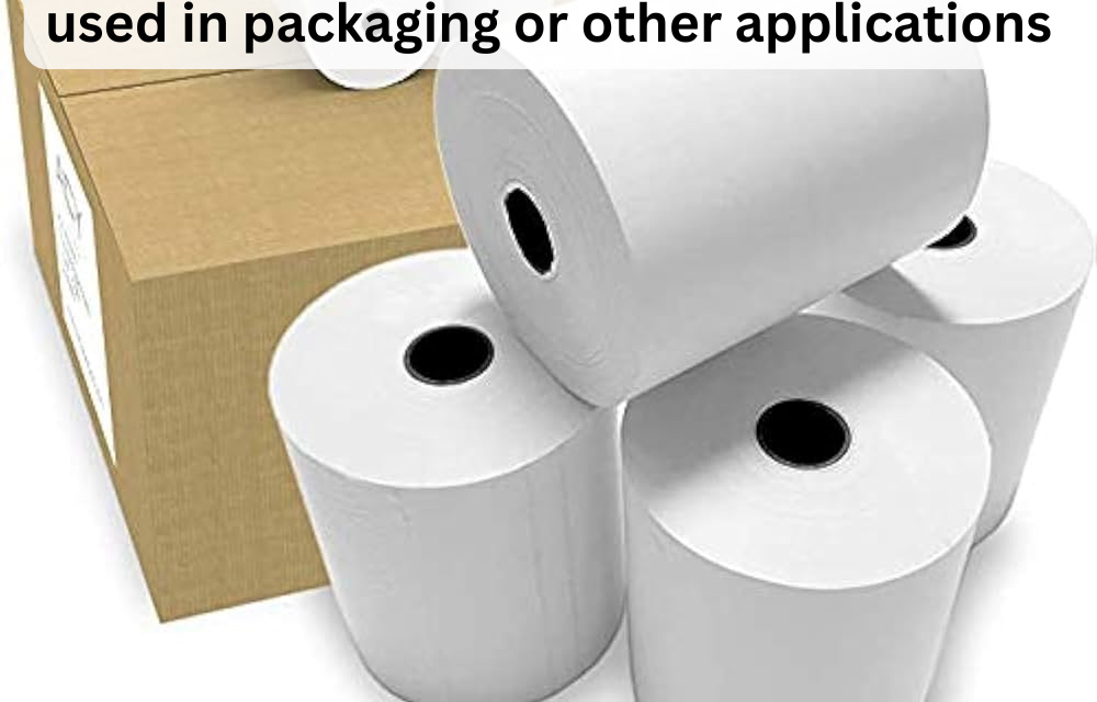 How do paper rolls for printing differ from those used in packaging or other applications?