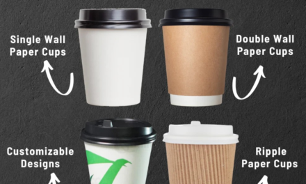 What are the different types of paper cups and plates, and what are their most common applications?