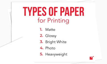 How do you choose the right type of paper for printing different products, such as brochures, books, or posters?