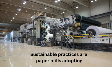 What sustainable practices are paper mills adopting?