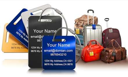 How are luggage tags designed for durability and legibility while meeting industry standards?