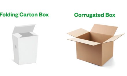 How do corrugated cardboard boxes differ from folding cartons in terms of structure and use?