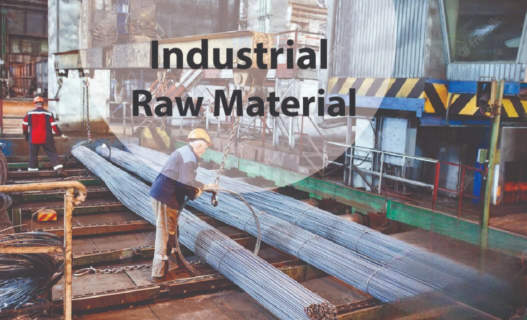 What are the key raw materials used in producing industrial and specialty paper?