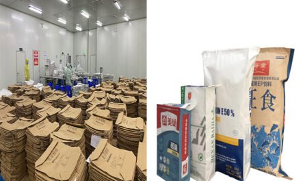 How are packaging materials manufactured from raw paper?