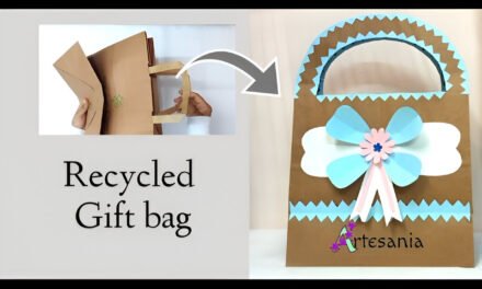 How are paper gift bags being designed to be reusable or recyclable?