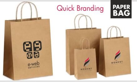 How does customization in paper bags (e.g., for branding) impact sales and customer engagement?