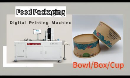 How has digital printing influenced the customization of paper cups and food packaging?