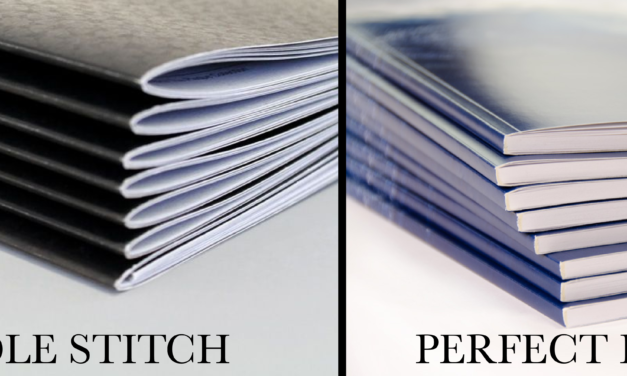How does perfect binding differ from saddle stitching, and when is each method used?