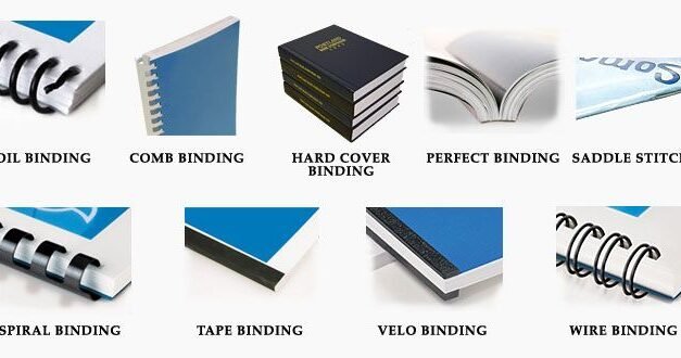 What are the most popular binding options for hardcover books and softcover books?