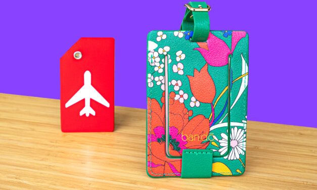 How are luggage tags designed for durability and legibility while meeting industry standards?