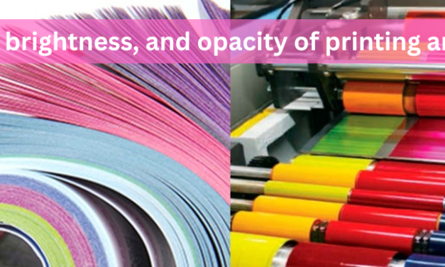 What factors influence the smoothness, brightness, and opacity of printing and writing papers?