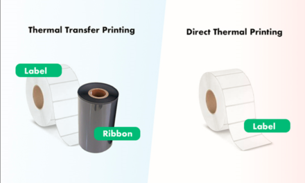 What are the key differences between transfer printing and direct printing methods?