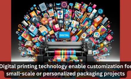 How does digital printing technology enable customization for small-scale or personalized packaging projects?