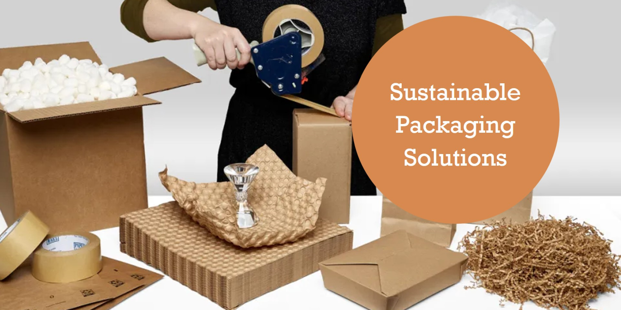 What are the best materials to use for sustainable packaging solutions in printing projects?