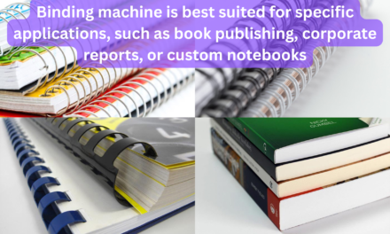 Which binding machine is best suited for specific applications, such as book publishing, corporate reports, or custom notebooks?